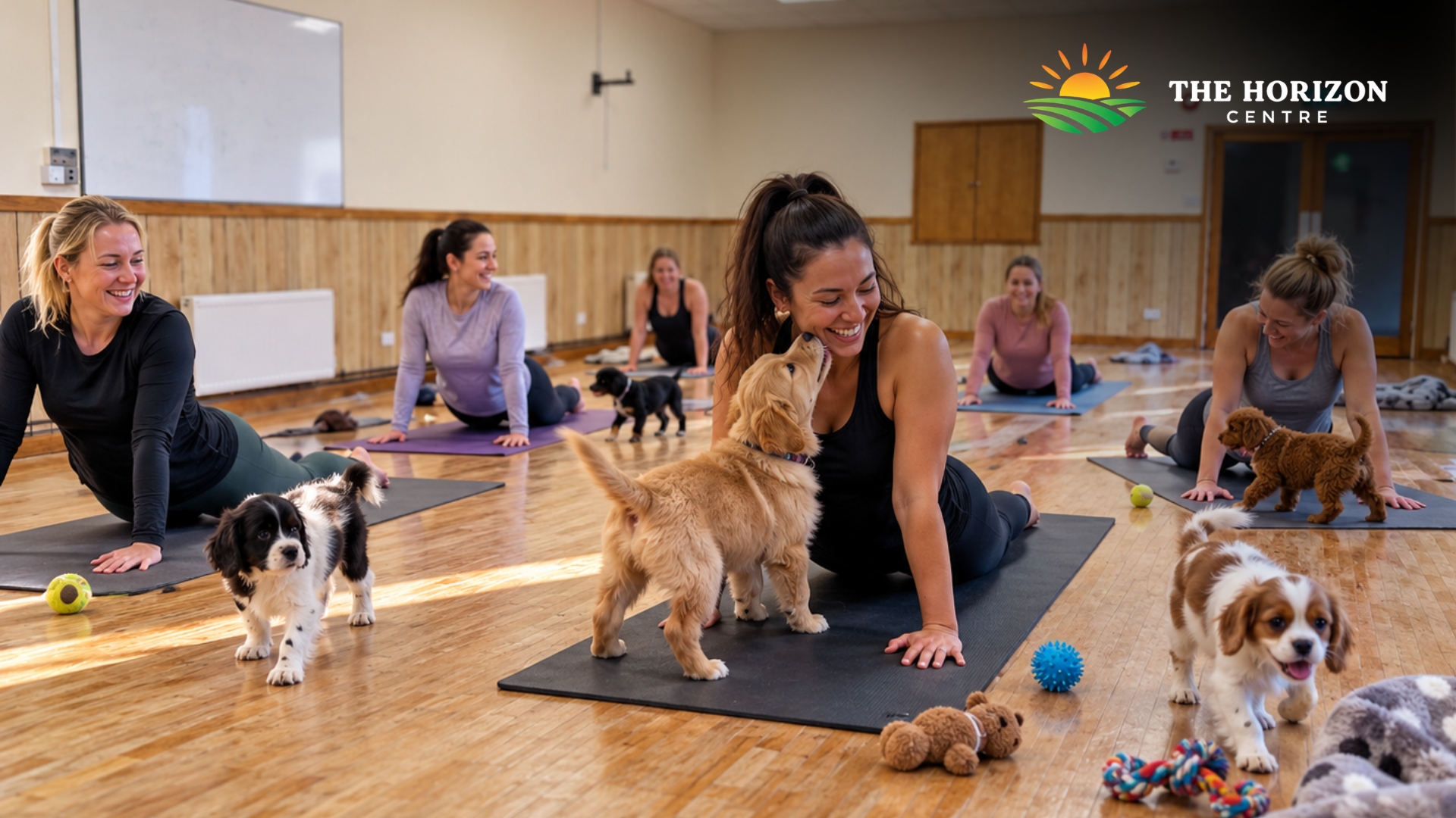 Puppy Yoga Is Coming to The Horizon Centre